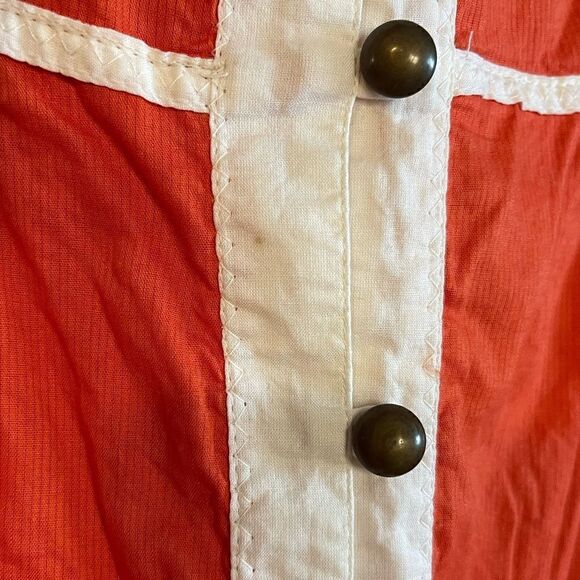 ROXY Orange & White Embroidered Sundress | SZ M - Picture 9 of 17